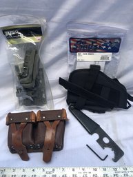 Various Lot Of Gun Items, Holster, Tapco Tool, Parts, See Pics