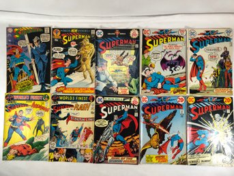10 Superman Comics, Late 60s Early 70s, See Pics