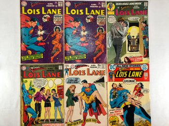 6 Lois Lane Comics From The Late 60s Early 70s, See Pics