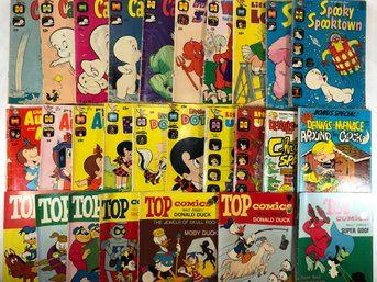 26 Harvey And Top Comics From The 1960s And 1970s, See Pictures.