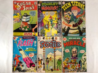 6 Various Comics From The Late 60s, Early 70s, See Pictures.