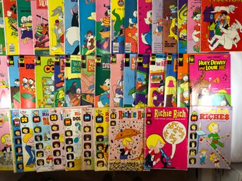 42 Various Comics From The 1970s And Early 80s, Wickman, Harvey, Richie, Rich, See Pics