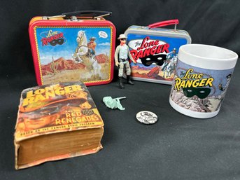 Lone Ranger Lot- Vintage Book, Fossil Watch Etc.
