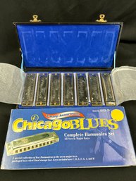Chicago Blues Harmonica Set Seven Pieces