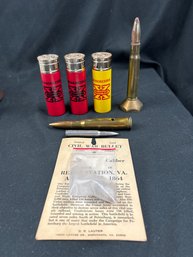 Civil War Bullet/  Empty Cartridges/Empty Avon Aftershave