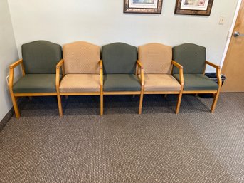 Doctors Waiting  Room Furniture- 5 Attached Chairs