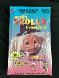Full Unopened Box Norfin Trolls Trading Cards 1992