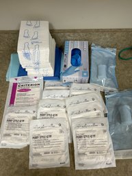 Assorted Surgical Gloves And Other Supplies