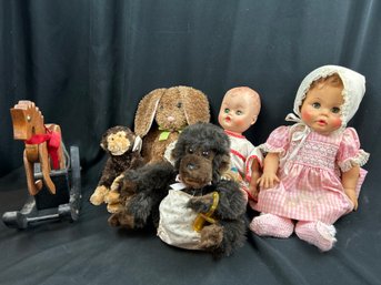 Stuffed Animals, Dolls & Table Top Rocking Horse