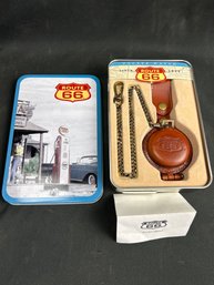 Route 66 Pocket Watch In Original Container