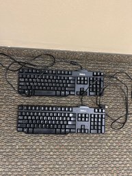 Two Dell Computer Keyboards