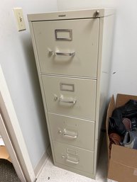Hon 4 Drawer Metal File Cabinet