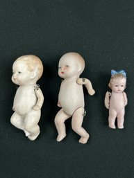 Antique German Bisque Dolls, Articulated Limbs