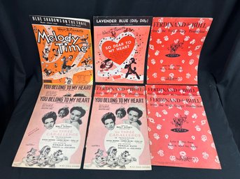 Walt Disney Vintage Sheet Music