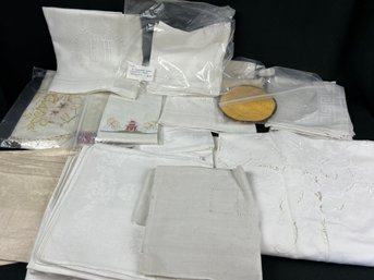 Large Assortment Of Vintage Linens