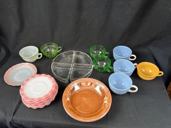 Assorted Mid Century Glassware