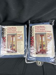 Curtains Colonial Blue Tab 2 Pairs