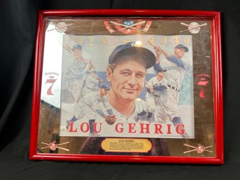 Lou Gehrig Seagrams 7 Mirror