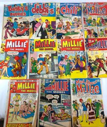 11 Millie The Model, Chili, Etc. Comics From The Late 1960s To Early 1970s, See Pics