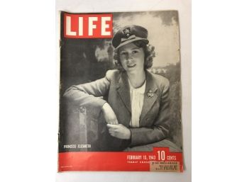 Life Magazine Princess (now Queen) Elizabeth, February 15, 1943
