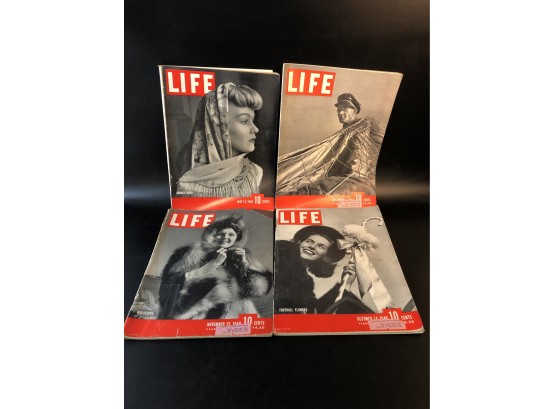 Four 1940 Life Magazines