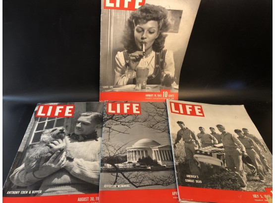 4 Life Magazines From 1943
