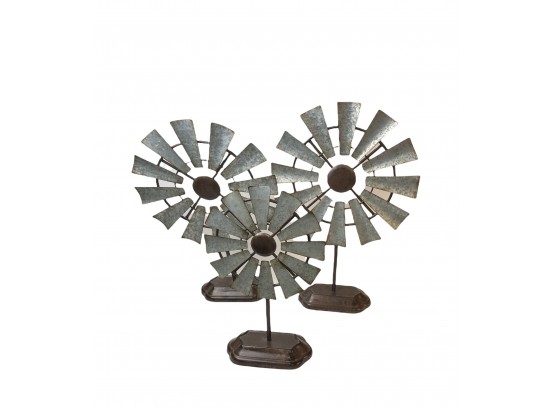 3 Metal Table Decorations
