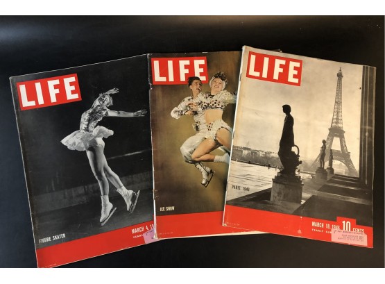 3 Life Magazines 1946