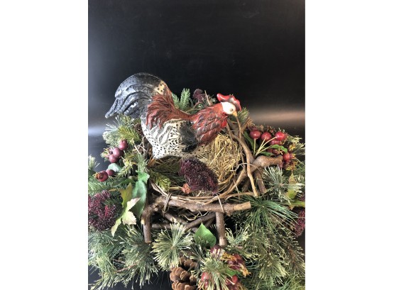 Chicken On Wreath