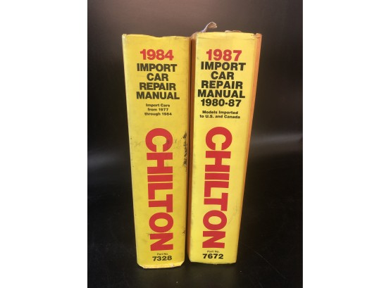 Automobile Repair Books Chilton 1984, 1987