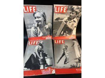 4 Life Magazines 1941