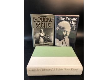 First Edition Biographies - Ben Franklin, Margaret Bourke White, Lady Bird Johnson