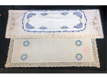 Three Different Dresser Scarves/ Table Runners