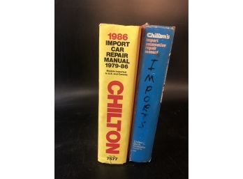 Automobile Repair Books Chiltons Imports 1970s, 1986