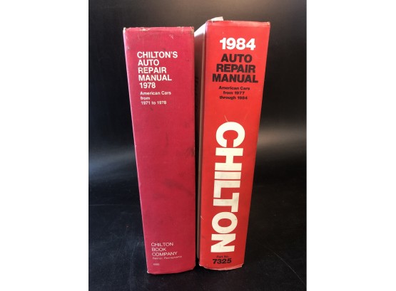 Automobile Repair Books- Chilton 1984, 1978