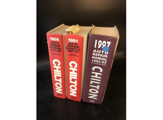 Automobile Repair Books- Chilton 1986, 1991, 1997