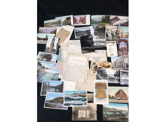 Antique Postcards, Letters, Ephemera