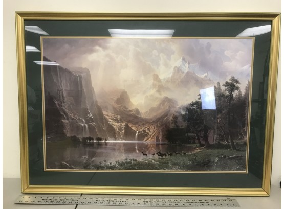 Framed Print, Among The Sierra Nevada Mountains, Albert Bierstadt, 42 By 30 Inches