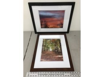 2 Nicely Framed Photo Pictures