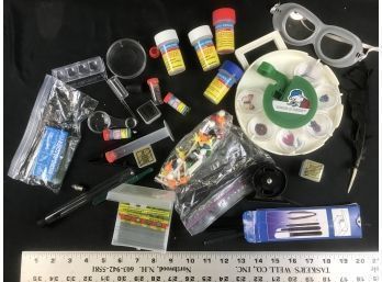 Supplies From A Microscope Or Chemistry Kit