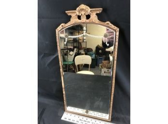 Vintage Wood Framed Antique Mirror From 1931