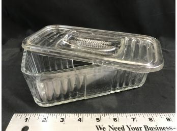 Vintage Refrigerator Glass Container