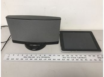 Old Bose Speaker And Old IPad, Untested, No Cables
