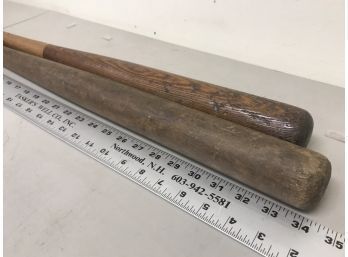 2 Antique/ Vintage Wooden Baseball Bats