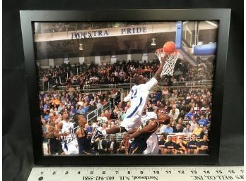 Hofstra Basketball Signed Photo In Frame