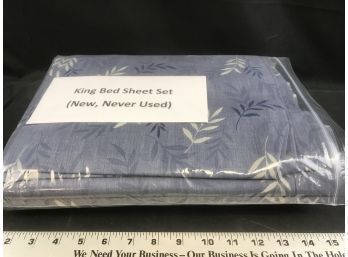 King Bed Sheet Set, New Never Used