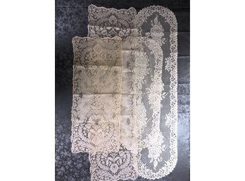 Floral Table Runners- Linen Lot W