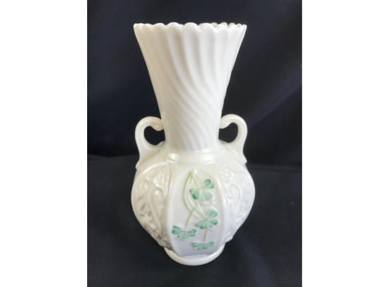 Belleek Vase, Ireland, 6 Inches Tall 7th Mark 1980-93