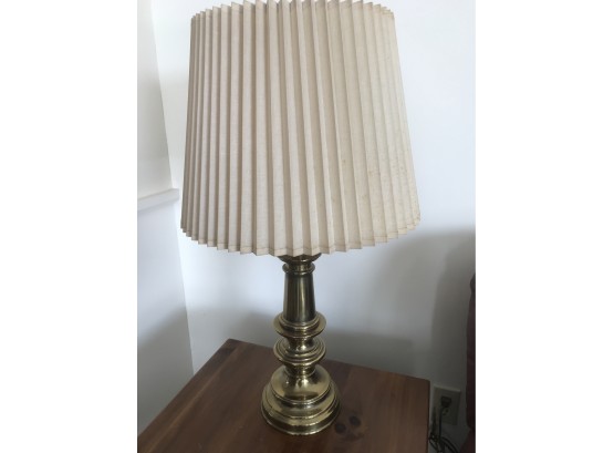 Pair Of Brass Lamps, 28 Inches Tall