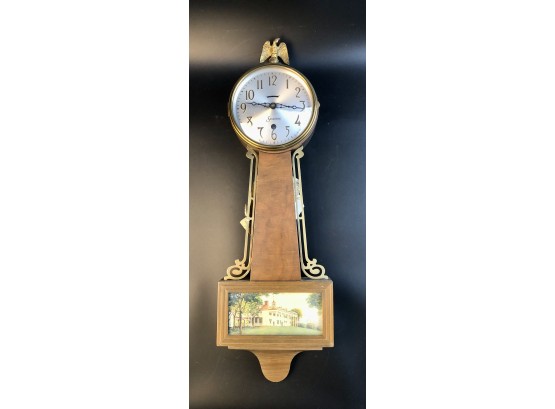 Schley 8 Day Lever- Mt. Vernon Sessions Banjo Clock Circa 1940